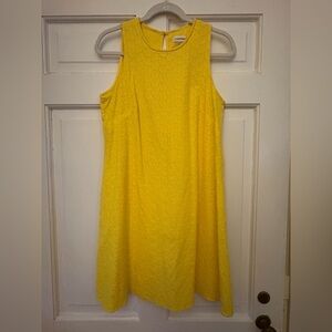 Calvin Klein Yellow Sleeveless Sundress